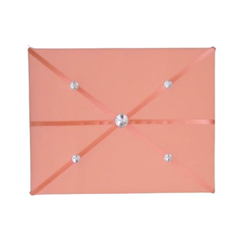 11x14 French Memory Board with Creamsicle Orange Peach Bow