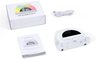 Kids Alarm Clock with Cat Design and Night Light
