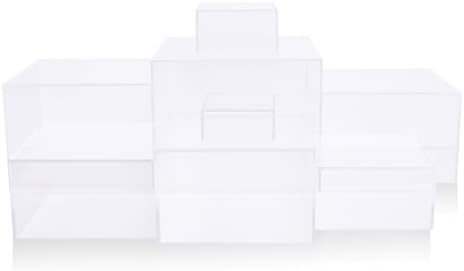 8 Pack Clear Acrylic Risers for Display
