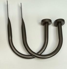 Meriville Set of 2 Oil Rubbed Bronze Window Curtain Holdbacks