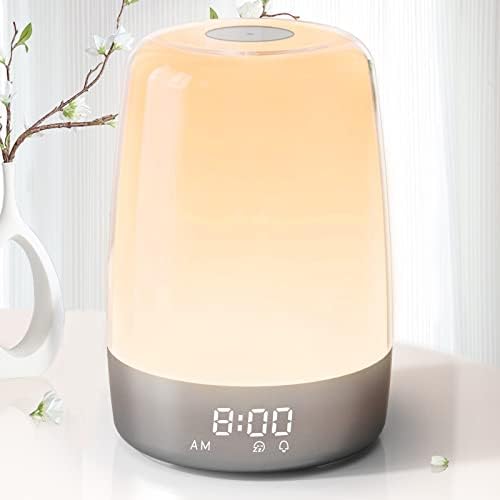 Golspark Sunrise Simulation Alarm Clock with 7 RGB Lights and Natural Sounds