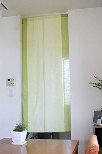 SunnyDayFabric Dooryway Curtain Green Tapestry Japanese Noren Matty Stripe