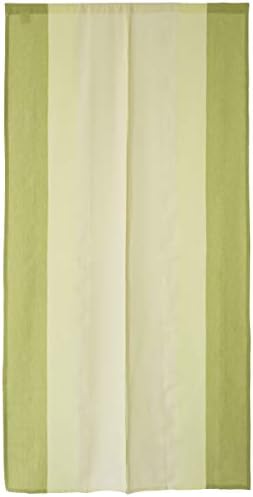 SunnyDayFabric Dooryway Curtain Green Tapestry Japanese Noren Matty Stripe