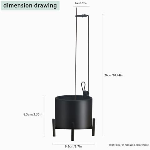 2 Pack Metal Incense Holder with Ash Catcher and Stabilizing Base