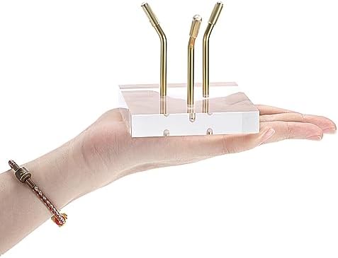 Hipiwe Gold Metal Easel with Acrylic Base Display Stand