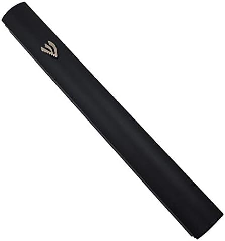 Talisman4u Black Aluminum Mezuzah Case with Scroll