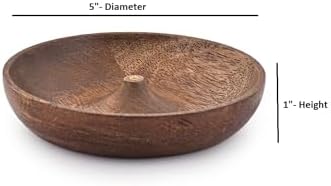 SAMHITA Wooden Incense Holder 5 x 5 x 1