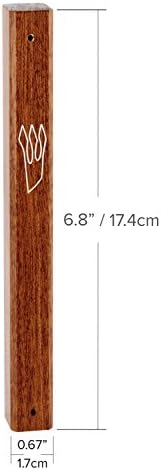 Peer Hastam Classic Wood Mezuzah Case Dark Brown 68 Inch