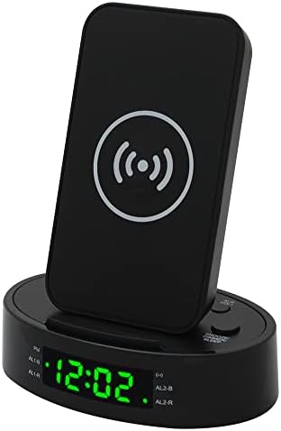 HX-203Wi PLL FM Radio Alarm Clock with Wireless Charging