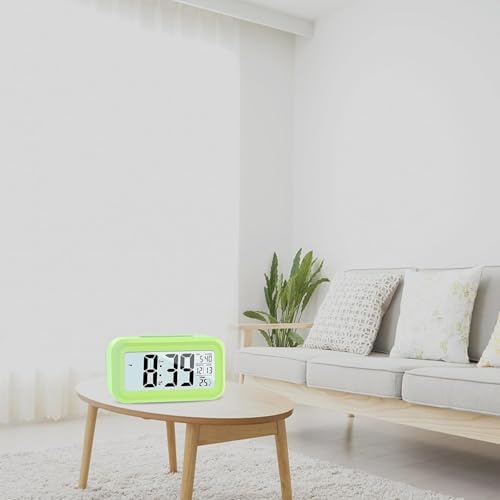 Upgraded Digital Alarm Clock with Temperature and Night Light Control