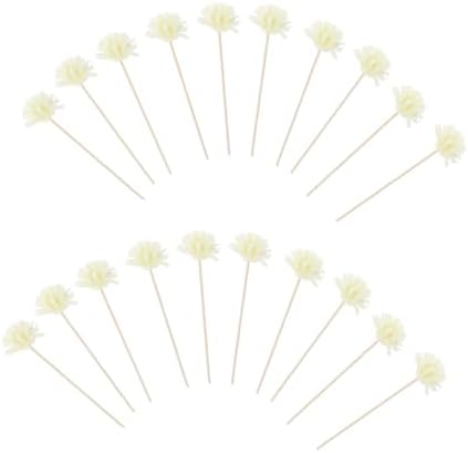 20Pcs Simulation Flower Aromatherapy Diffuser Sticks for Home Decor