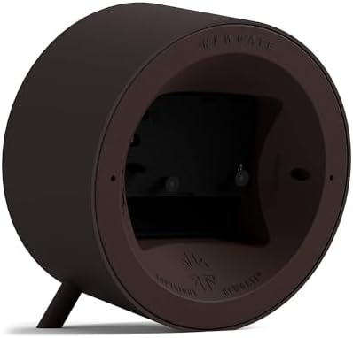NEWGATE Fred Alarm Clock Modern Barrel Design Chocolate Brown