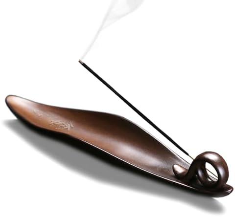 9 Inch Incense Stick Holder with 3 Holes Ceramic Ash Cather