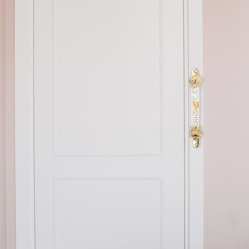 HOMSFOU Metal Mezuzah Scroll Door Blessing Ornament