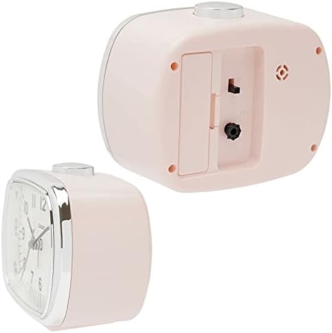 CASIO TQ-159-4JF Pink Analog Alarm Clock with Light and Snooze Function