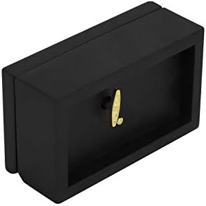 Black Wooden Musical Box with Gold Plating