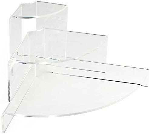 Set of 3 Triangle Display Risers Clear Acrylic