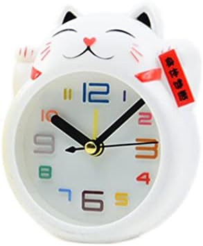 Wakauto Kids Cartoon Cat Alarm Clock with Large Display