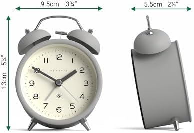 NEWGATE Charlie Bell Echo Alarm Clock - Grey