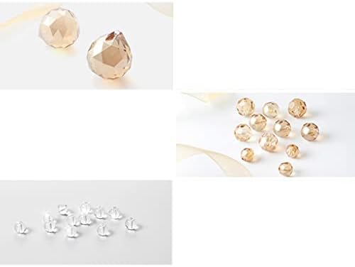 ZHOUXIAO Glass Crystal Beaded Curtain Divider Panels for Doorways