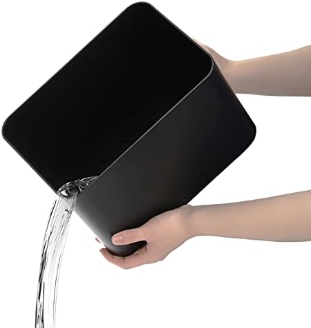 Elsjoy Black Umbrella Stand with Drip Tray