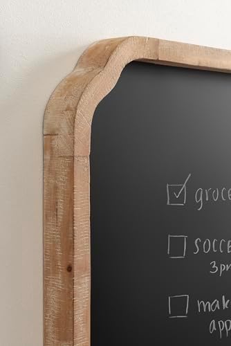Kate and Laurel Marston Magnetic Chalkboard 20x30 Rustic Brown