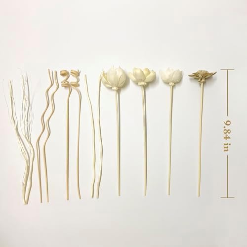 12Pcs Natural Reed Diffuser Sticks Set for Home Decor