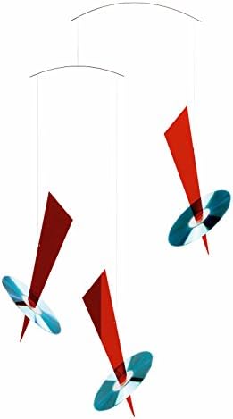 Flensted Mobiles Reflections Red 32 Inch Hanging Mobile