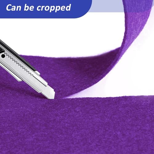 Purple Carpet Runner for Party 25x15ft 120GSM Runway Rug