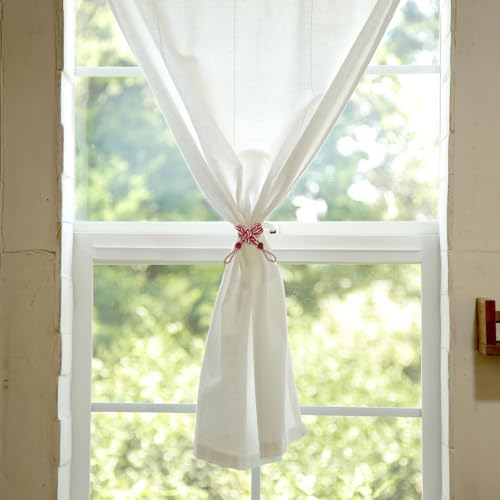 Uxcell 4 Pcs Curtain Tiebacks Brown 56cm