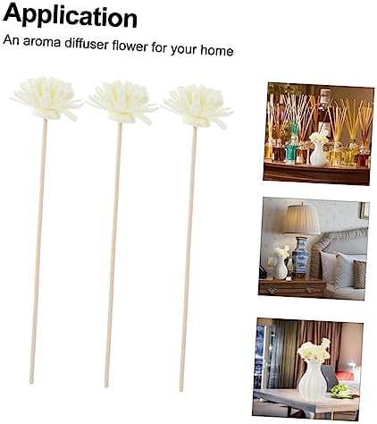 20Pcs Simulation Flower Aromatherapy Diffuser Sticks for Home Decor