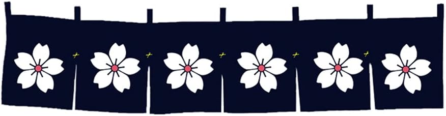 Cherry Blossom Noren Doorway Panel Curtain 40x240cm