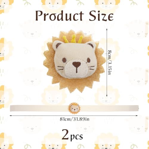 Cute Cartoon Lion Curtain Tiebacks 2 Pack