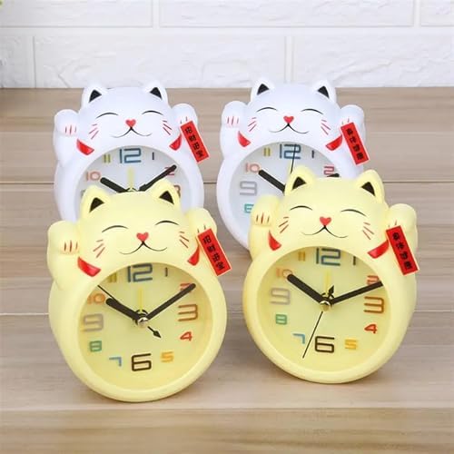 Creative Lucky Cat Digital Alarm Clock Mini Table Decoration