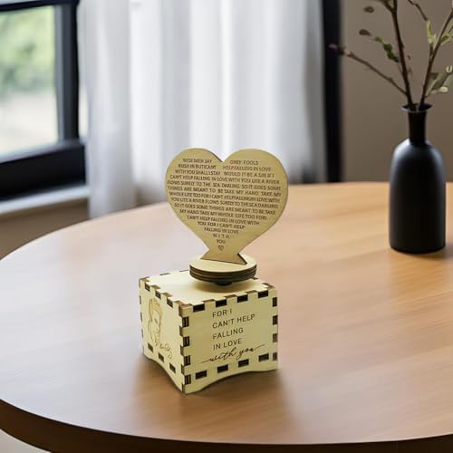 Sooharic Cant Help Falling in Love Wooden Music Box