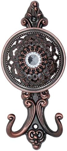 Xiaoyztan Red Bronze Metal Curtain Holdbacks Pack of 2