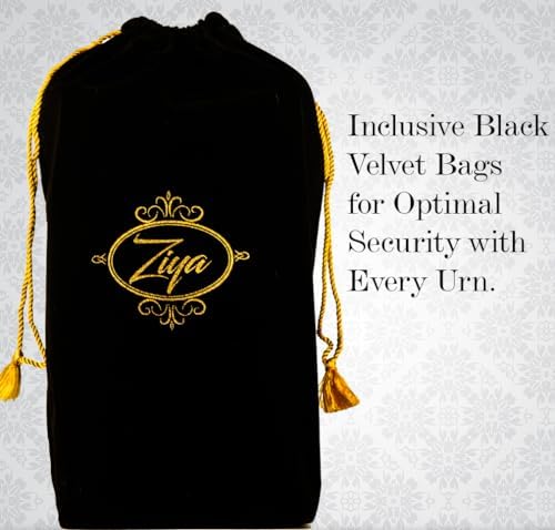 Ziya Large Wood Urn for Human Ashes 250 lbs