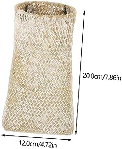 Seagrass Woven Flower Vase for Dried Flowers Nordic Style