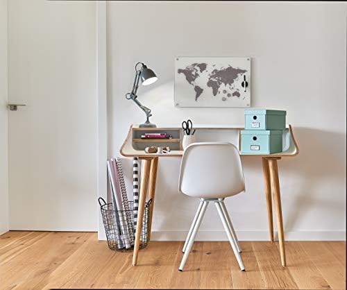 Marble Memo Board with Magnetic Eraser and Pen Holder