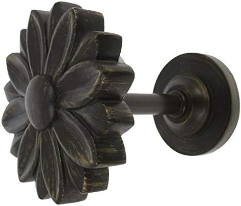 MERIVILLE 2-Piece Blossom Medallion Holdbacks with Bronze Finish