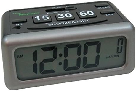 Napper Alarm Clock with Nap Setting and LCD Display