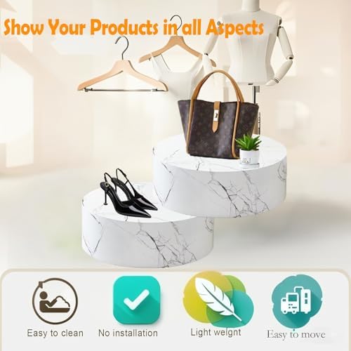 Elegant Cylinder Display Pedestal Stand for Parties