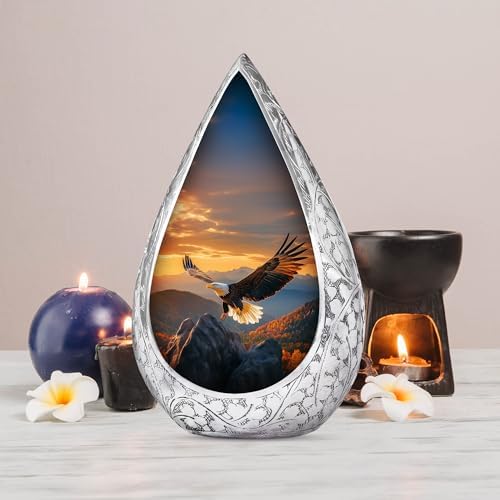 Eagle Cremation Urn - 10 Inch Human Ashes Urn for Dad and Mom