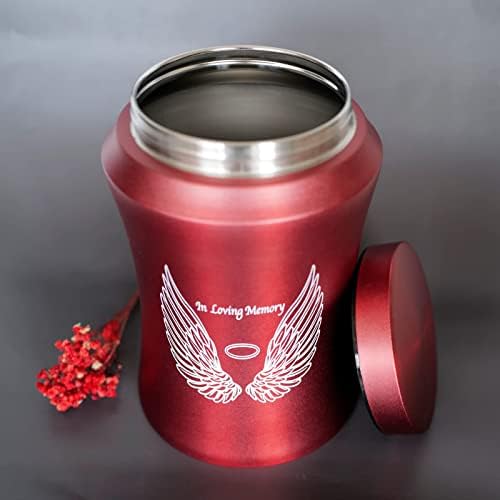 Large Urn for Human Ashes 220 lbs Capacity Angel Wings Design