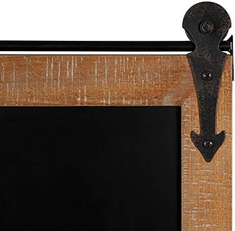 Kate and Laurel Cates Modern Farmhouse Barn Door Chalkboard