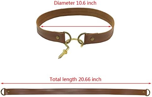 Classic Leather Curtain Tiebacks 4Pcs Brown