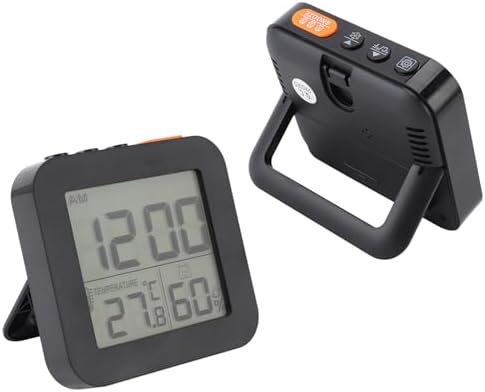 PerGar Digital Alarm Clock with Humidity and Temperature Display