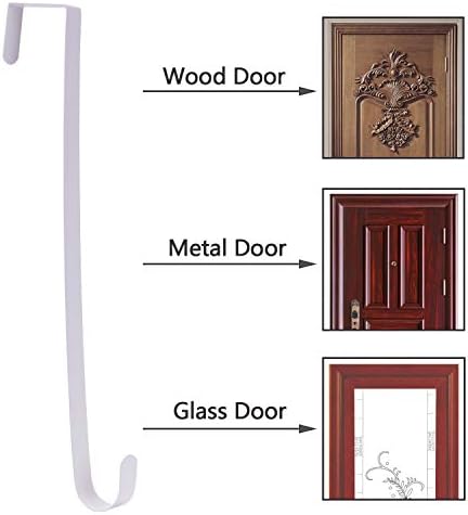 Sattiyrch 15 Inch Front Door Wreath Hanger Sturdy Steel Hook