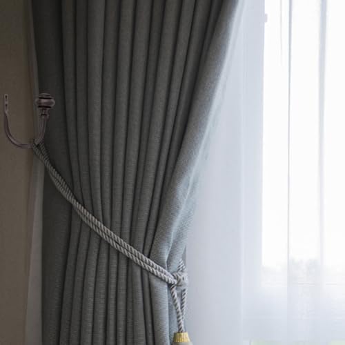 Curtain Holdbacks 4 Pack Wall Mounted Tiebacks Brown