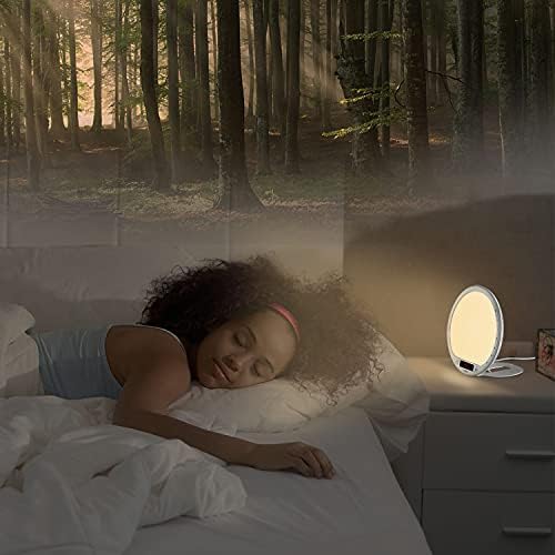 Portable Light Therapy Lamp with Sunrise Alarm